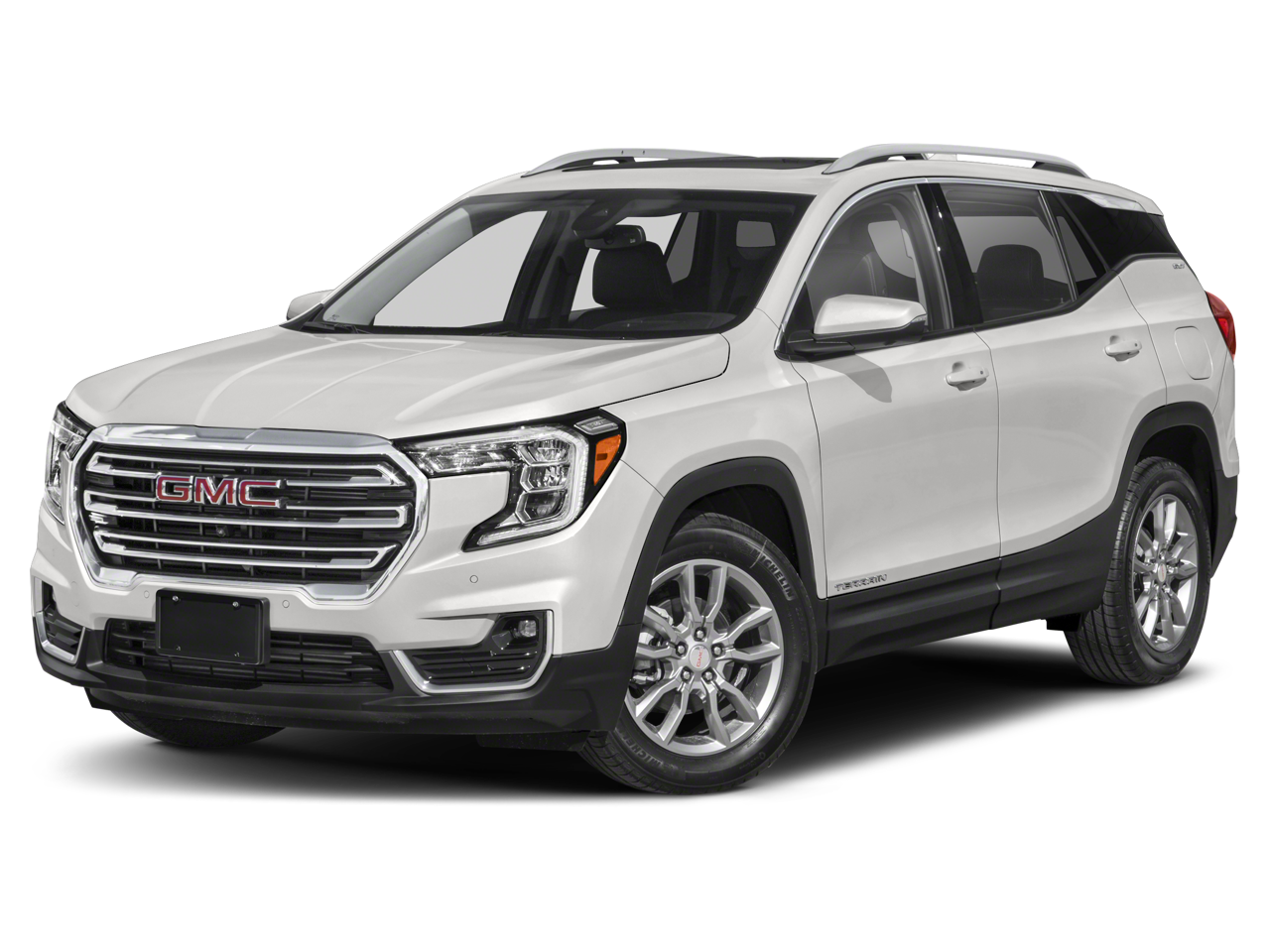 2023 GMC Terrain AT4 in Ebony Twilight Metallic — front three-quarter view