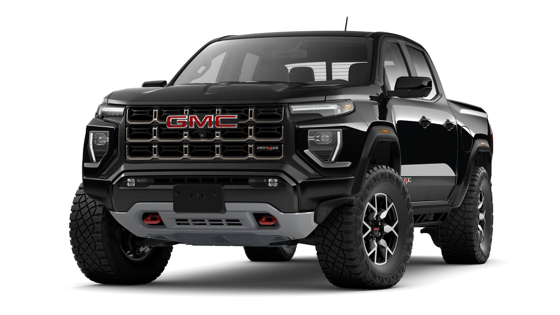2026 GMC Canyon AT4X in Onyx Black — front three-quarter view