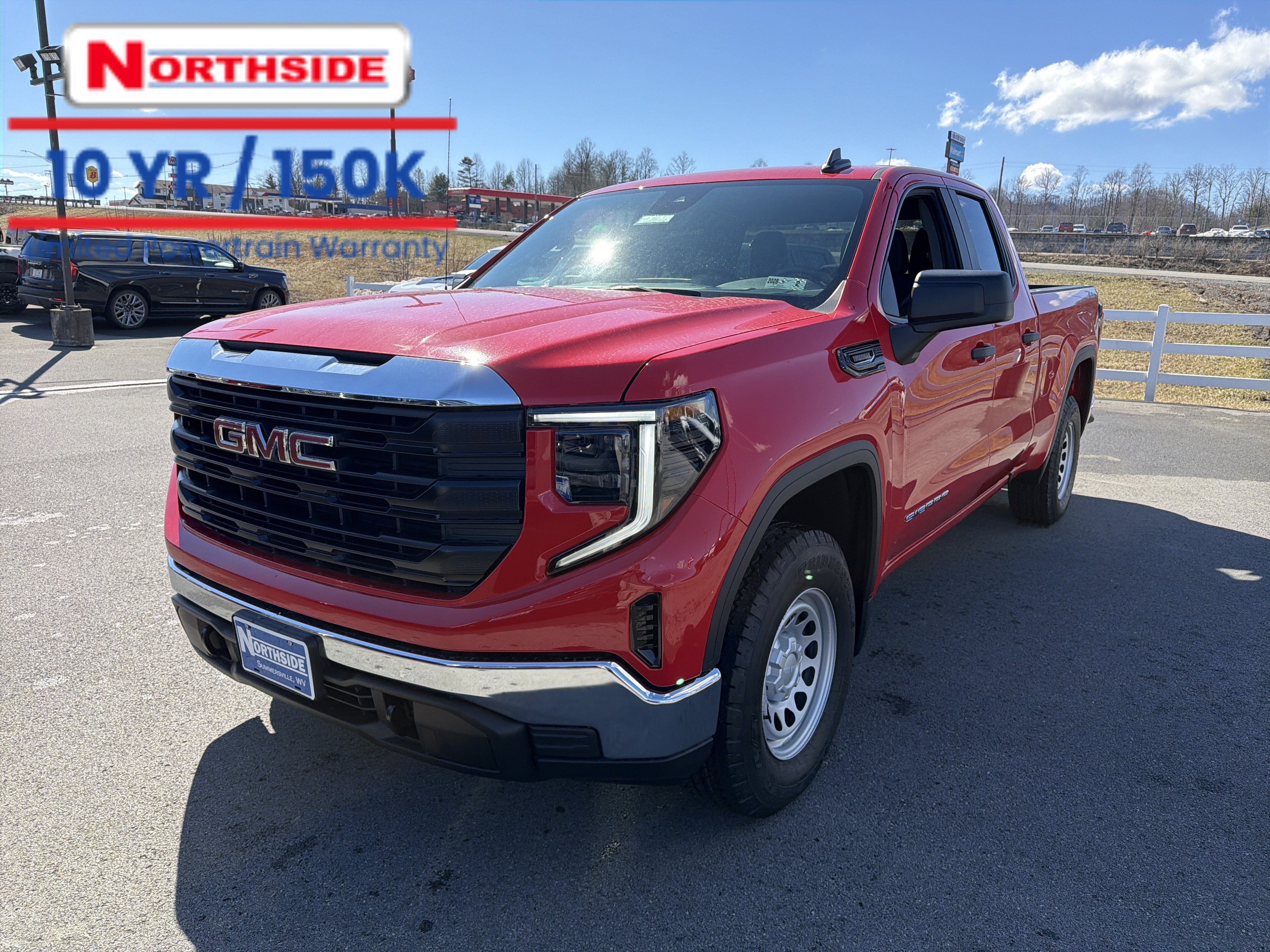 2026 GMC Sierra 1500 Pro in Cardinal Red — front three-quarter view