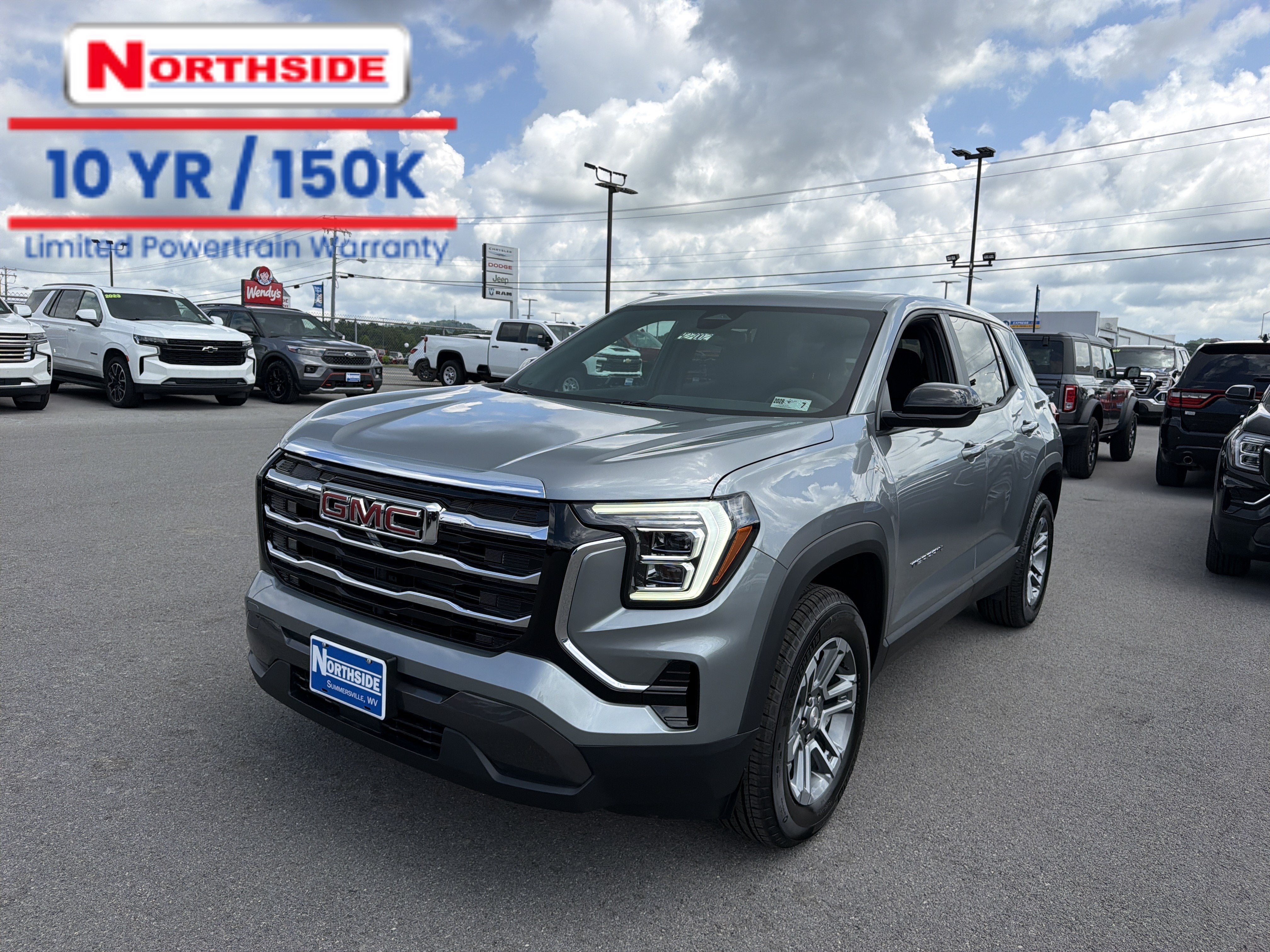 2027 GMC Terrain AWD Elevation in Sterling Metallic — front three-quarter view