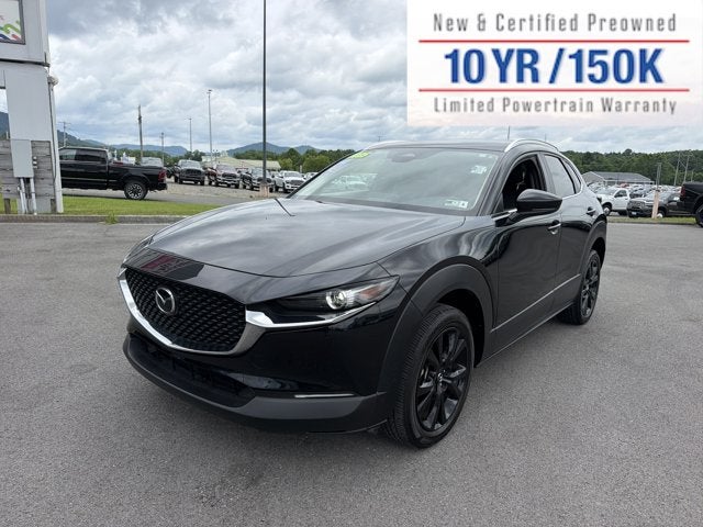 2025 Mazda Mazda CX-30 2.5 S Select Sport in Jet Black Mica — front three-quarter view