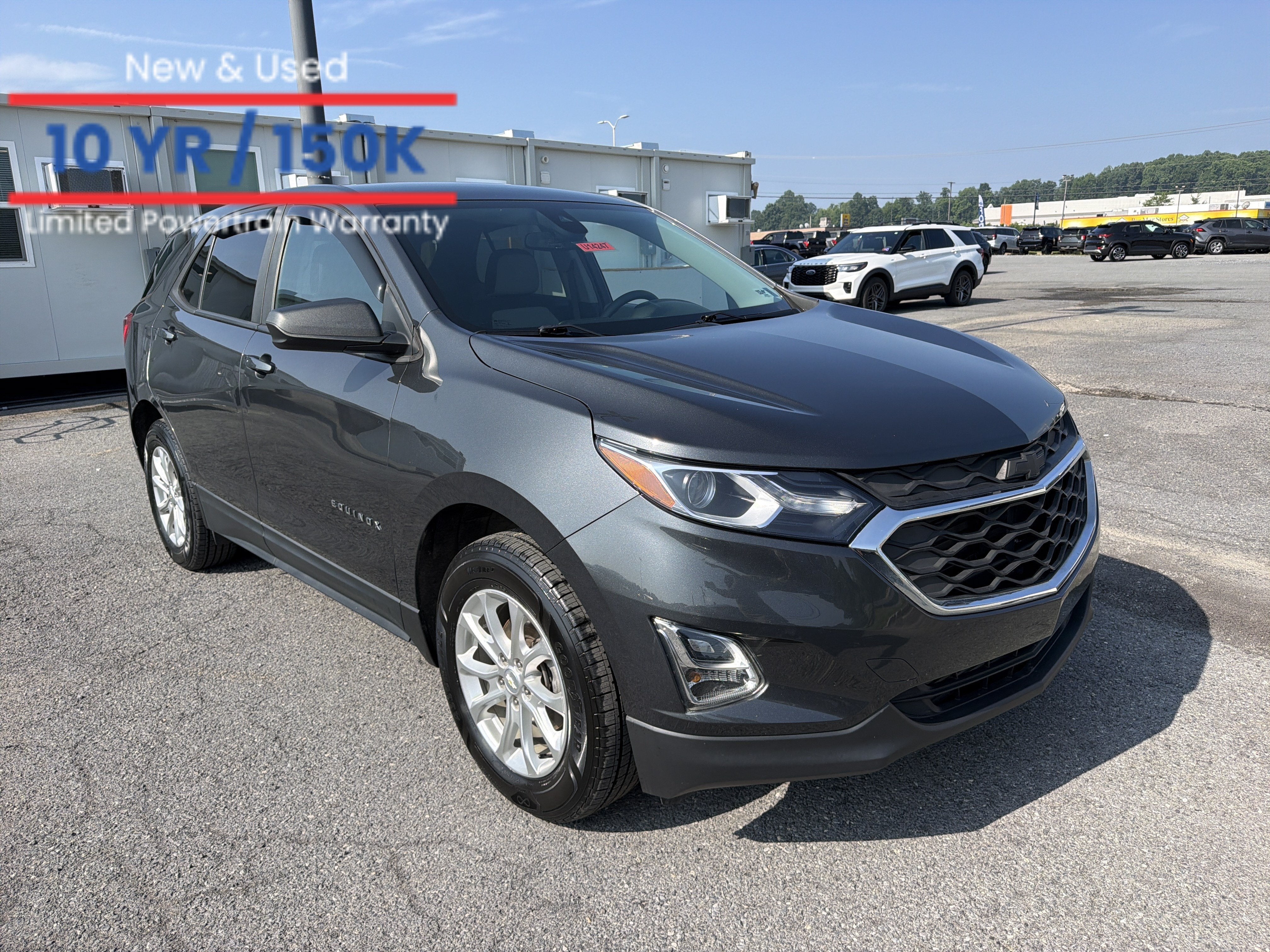 2021 Chevrolet Equinox LS in Nightfall Gray Metallic — front three-quarter view